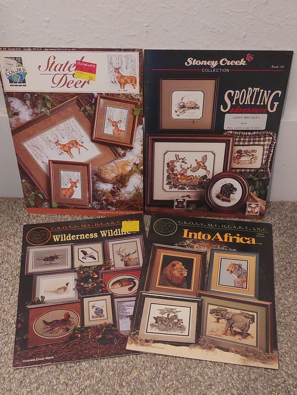 Vintage Wildlife Cross-Stitch Books
